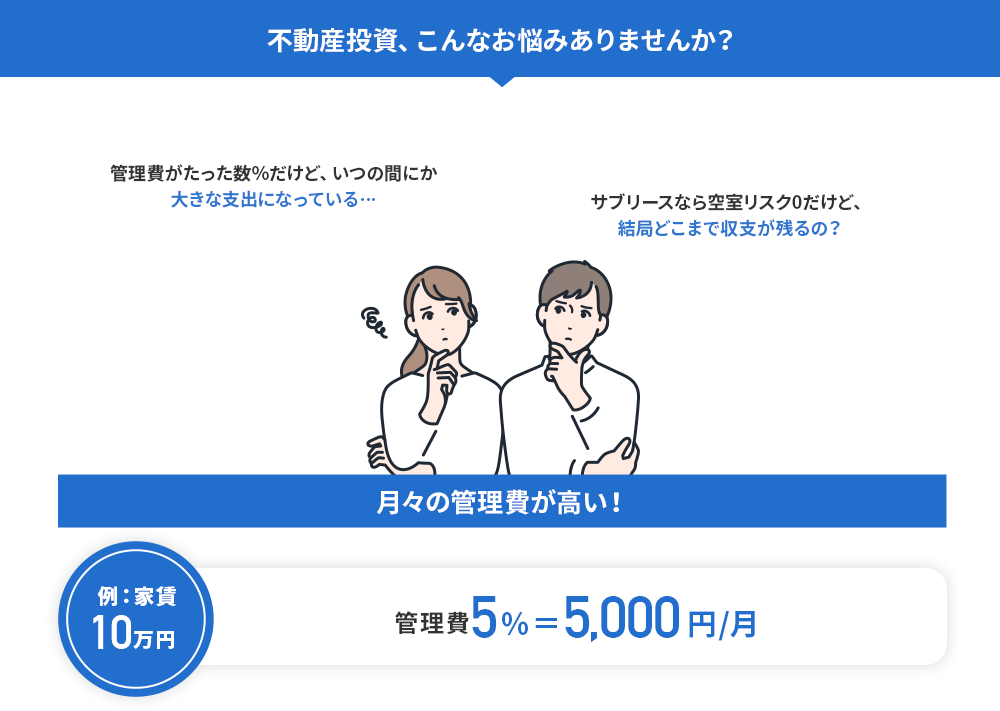 不動産投資、こんなお悩みありませんか？